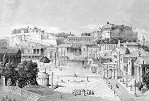 Rome Gallery: Reconstruction of the Roman Forum, Rome, Italy
