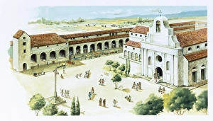 Agrarian Gallery: Reconstruction of a Spanish mission as those built