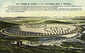 Folklore Collection: Reconstruction of the Stone circles at Avebury, Wiltshire