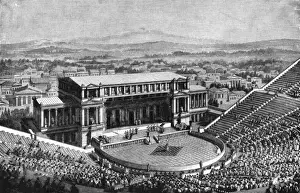 Reconstruction Prints: Reconstruction of the theatre of Dionysus, Athens
