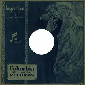 Images Dated 27th April 2018: Record cover sleeve, 78 rpm Columbia New Process