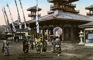 Recreation of a traditional Japanese street scene