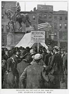 Images Dated 3rd December 2020: Recruiting for the Army in New York. Date: 1898