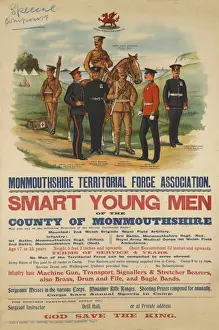 Territorial Prints: Recruiting poster, Monmouthshire Territorial Force Associati