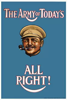 Images Dated 22nd December 2017: Recruitment poster, The Army of Todays All Right