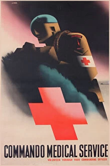 Commanding Collection: Recruitment poster, Commando Medical Service, WW2