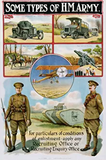 Recruitment poster for H M Army