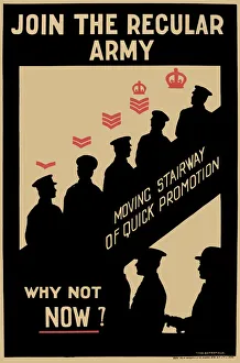 Images Dated 22nd December 2017: Recruitment poster, Join the Regular Army