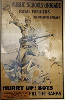 Apply Gallery: Recruitment poster for the Public Schools Brigade