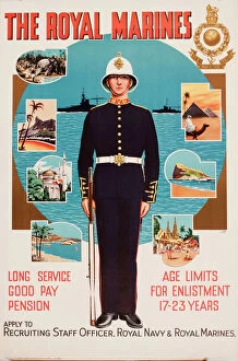 Images Dated 4th March 2019: Recruitment poster, The Royal Marines
