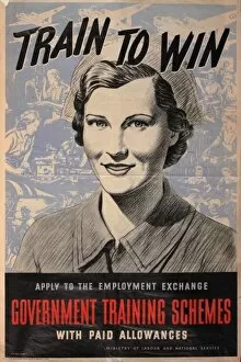 Apply Gallery: Recruitment poster, Train to Win