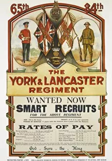 Regimental Gallery: Recruitment poster, The York and Lancaster Regiment