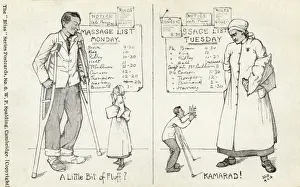 Painful Prints: A recuperating wounded WW1 soldier gets his comeuppance