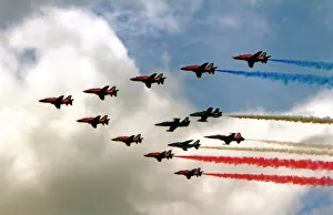 Breitling Prints: The Red Arrows 50th Anniversary Flypast
