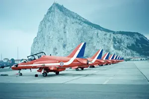 Hawk Prints: Red Arrows at Gibraltar