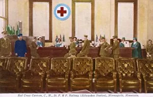 Railroad Gallery: Red Cross canteen, Minneapolis, Minnesota, USA, WW2