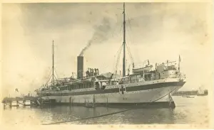 Iraqi Prints: Red Cross Hospital Ship, Basra, Iraq, WW1