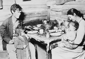 Destitute Prints: Red Cross picture of destitute family