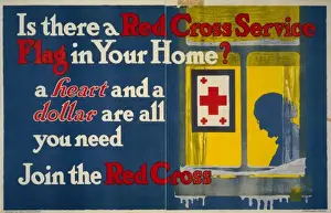 Dollar Prints: Is there a Red Cross service flag in your home? A heart