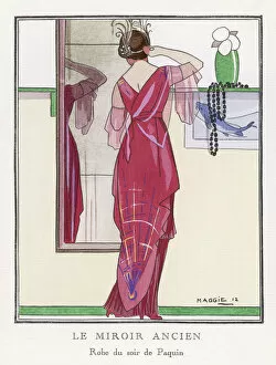 Accordian Gallery: Red Dress / Paquin 1912
