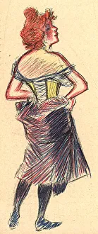 Maitres Prints: Red Haired Lady
