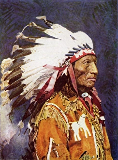 Images Dated 22nd November 2011: Red indian chief