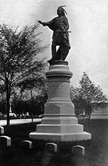 Buffalo Prints: Red Jacket Monument, Buffalo, New York State, USA
