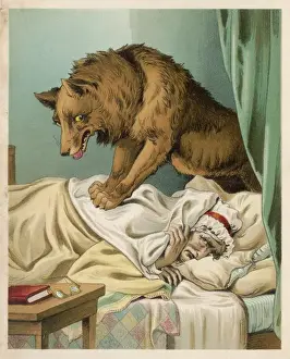 Fear Prints: Red Riding Hood Bed