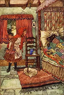 Folkard Prints: Red Riding Hood by Charles Folkard
