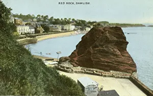Dennis Prints: Red Rock, Dawlish, Devon - E. T. W. Dennis postcard 1947