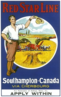 Arable Gallery: Red Star Line to Canada poster