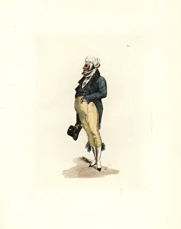 Redingote Prints: Red water spider or scarlet hydrachna, Hydrachna coccinea