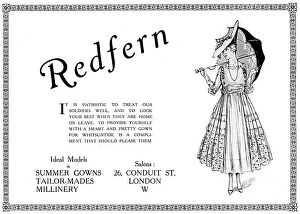 Appearances Gallery: Redfern advertisement, dressing well is patriotic, WW1