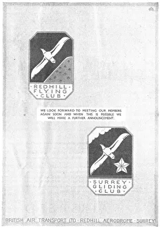 Gliding Prints: Redhill Flying Club - Surrey Gliding Club