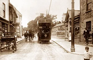 Terminus Prints: Redruth Tram Terminus early 1900s