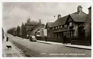 Auckland Prints: Redworth Road & Institute, Shildon, County Durham