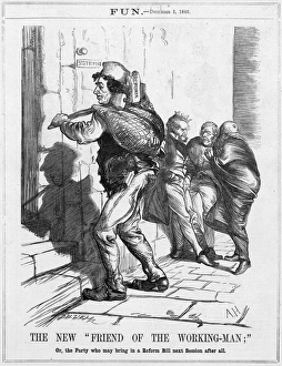 Images Dated 20th February 2017: Reform Bill - Disraeli as friend of the working man