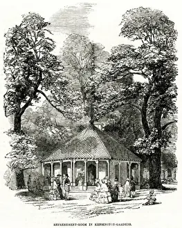 Refreshment-room in Kensington Gardens 1855