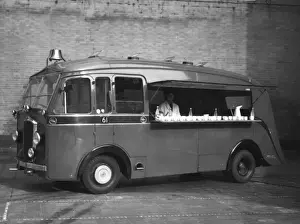Hatch Prints: Refreshment vehicle at Lambeth HQ