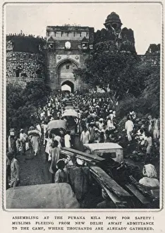 Refugees Prints: Refugee camp at the Purana Kila Fort
