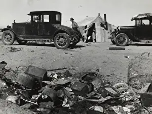 Encamped Prints: Refugee families encamped near Holtville, California