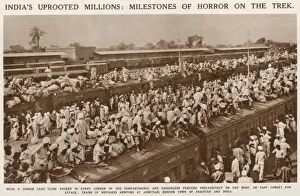 Refugees Prints: Refugee Trains, India