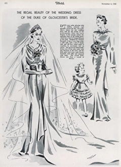 Royal Wedding Dresses Gallery: The regal beauty of the wedding dress of the Duke of Glouces
