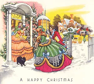 Regency Christmas Scene