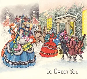 Regency Christmas Scene