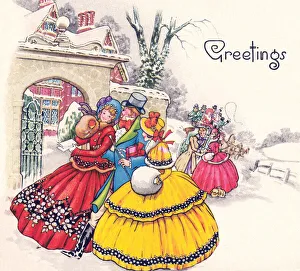 Regency Christmas Scene