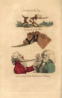 Images Dated 5th September 2019: Regency designs for wooden chin pieces for falling animals