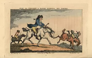 Neck Gallery: Regency gentleman riding a horse