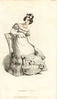 Miss Pierpoint Prints: Regency lady in evening dress, 1820