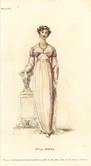 Ball Gown Prints: Regency woman in ball gown or full dress